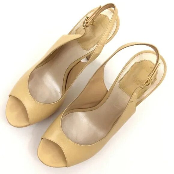 Dior Peep Toe Slingback Heels - Picture 3 of 11
